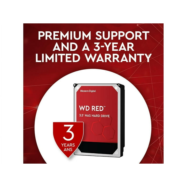 Western Digital 6TB WD Red NAS Storage Disk, Internal 3.5'' HDD