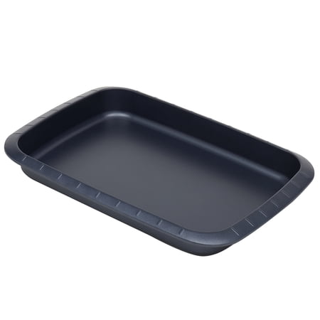 Michael Graves Design Textured Non-Stick Carbon Steel Shallow Roaster Pan  Indigo