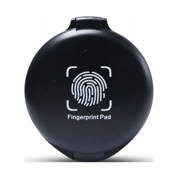Fingerprint Ink Pad,Black Thumbprint Ink Pad for Notary Supplies