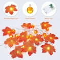 thumbnail image 2 of Gostoto 4.9-19.7FT 10-40LED Maple Leaves Garland Lights with Pumpkin, RealisticGarland Fairy Lights for Thanksgiving Halloween Decor Home Party, 2 of 6