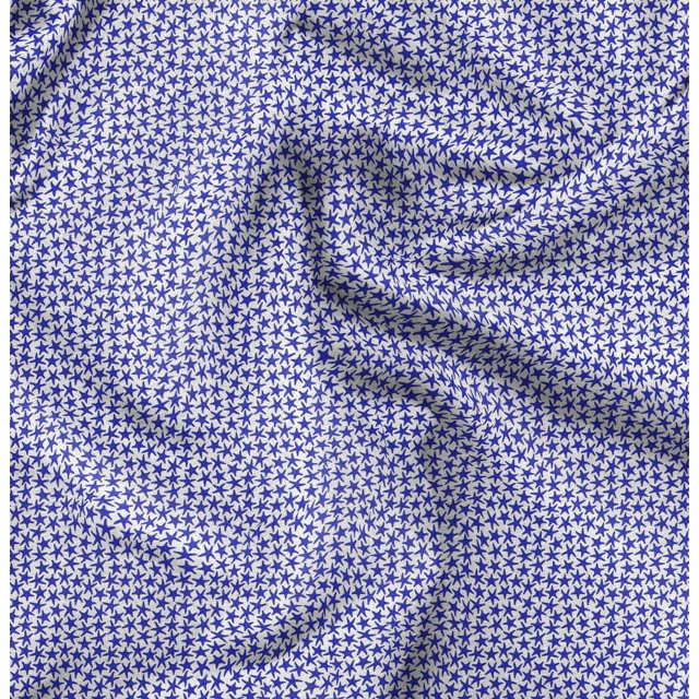 Soimoi Rayon Fabric Stars Star Print Fabric by the Yard 42 Inch Wide