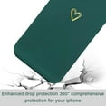 thumbnail image 5 of for iPhone 14 Case Cute Slim Shockproof Phone Case with Wireless Charging Support and Protection, Green, 5 of 7