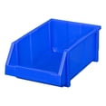 thumbnail image 1 of Transemion 10pcs Easy To Locate And Space-Efficient PE Storage Box - Stackable And Stable Odorless Heavy Load-bearing Durable Blue X4:390*245*154mm 1Set, 1 of 6