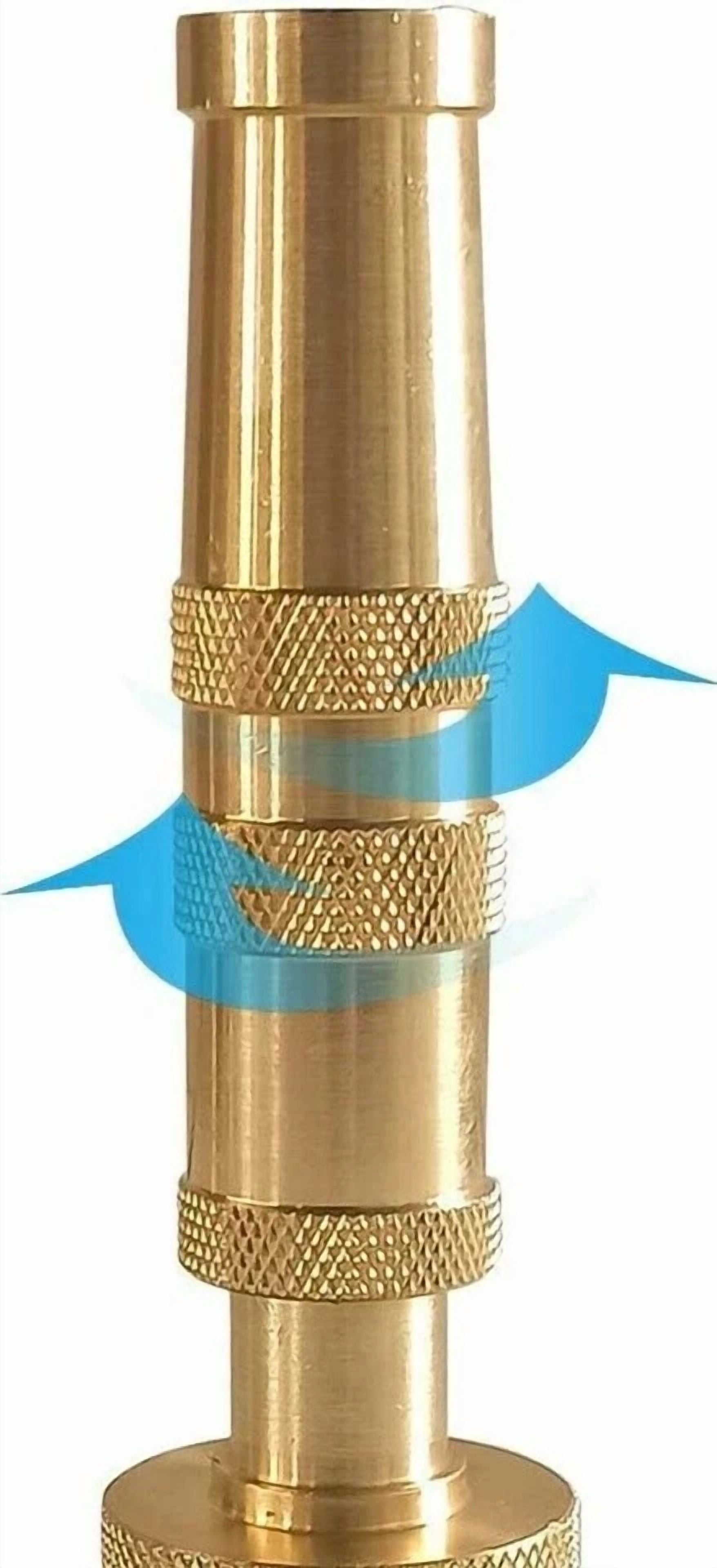 PURELY- Solid Brass Garden Spray Nozzle 4" Adjustable Twist Water Hose Usa Stock 2 Pack
