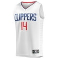 thumbnail image 2 of Men's Fanatics Terance Mann White LA Clippers Fast Break Player Jersey - Association Edition, 2 of 3