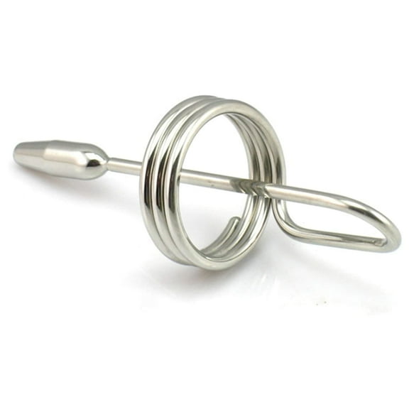 Ring & Short Silver Beads Massager Personal Massage Wand