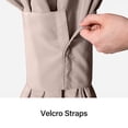 thumbnail image 4 of LAUSAINT HOME 10'x10' Gazebo Replacement Privacy Curtains with Zipper and 4-Panels Side Wall Universal Replacement for Backyard, Garden, Lawn, Khaki, 4 of 4
