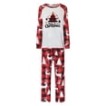 thumbnail image 2 of Odeerbi Christmas Pajamas for Family Plaid Holiday Long Sleeve Family Christmas Pajamas Matching Sets Mom Fashion Plaid Print Blouse Tops Pants Sleepwear Xmas Family Matching PJs Set Red, 2 of 4