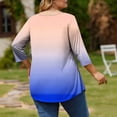 thumbnail image 4 of Posijego Womens Plus Size Tops 3/4 Sleeve Tunic Top Summer Casual Soft Cute Dressy Blouses Womens Clothes, 4 of 6
