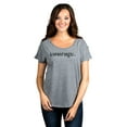 thumbnail image 2 of Courage Women's Fashion Slouchy Dolman T-Shirt Tee Heather Grey Medium, 2 of 4