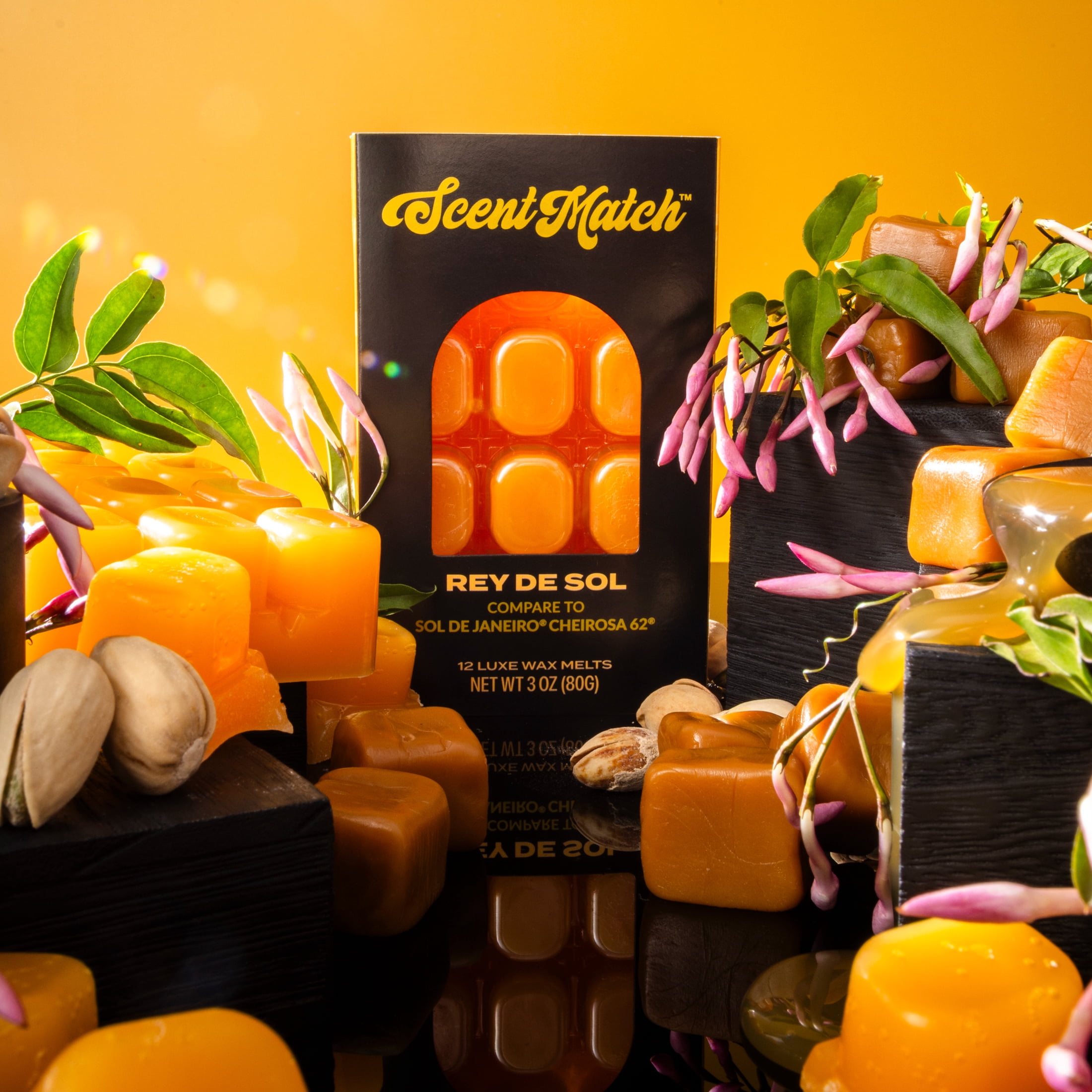 IllumiScents ScentMatch, 3 oz Wax Melts, Rey De Sol (Compare to: Sol De Janeiro - Cheirosa 62)