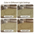 thumbnail image 7 of ODIKA 8'x10' Washable Area Rug Boho Faded Central Emblem Weathered Interlocking Motif Design for Dining Room, Large Office, Lounge, Non-Slip Chair-Friendly Mat, 7 of 7