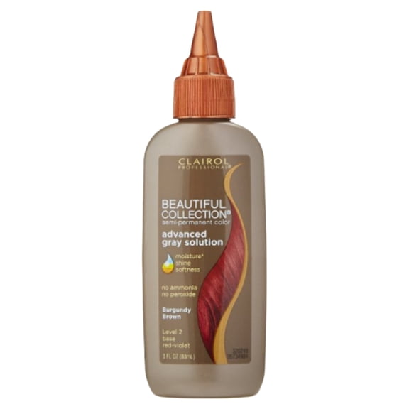 Clairol Professional Beautiful Collection Semi-permanent Hair Color, Burgundy Brown, 3 oz (Pack of 2)