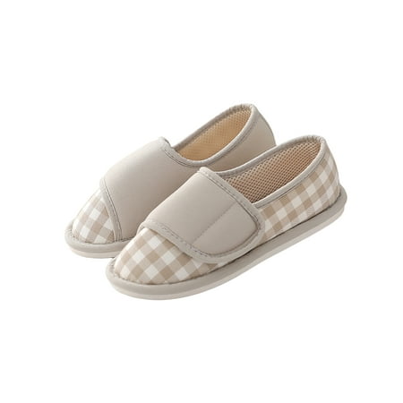 

Ymiytan Womens Cozy House Slippers Adjustable Strap Closed Toe House Shoes with Closed Back