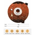 thumbnail image 6 of 13 Inch Round Placemats Set of 4, Orange Geometric Non Slip Heat Insulation PP Table Mats, Ombre Modern Abstract Art Washable Place Mats for Kitchen Dining Party Table Decor, 6 of 7