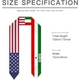 thumbnail image 6 of Somaliland Mix USA United States Flag Graduation Stole For International Student Stole Pride Cheers Shawls, 6 of 6