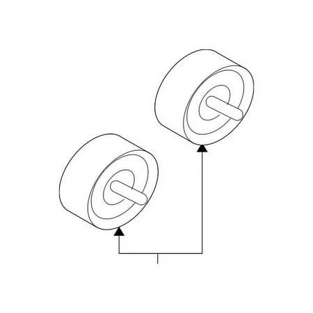 Genuine OE Mitsubishi Idler Pulley - 1341A005 Fits select: 2011 MITSUBISHI OUTLANDER SPORT SE, 2015 MITSUBISHI LANCER ES