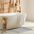 thumbnail image 5 of Premium Cotton Banded Light Grey Bath Mats Pack of 2, 22x34 inches [Not a Bathroom Rug] - Infinitee Xclusives, 5 of 11