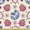 Cream Pink and Violet Blue, variant on Ambesonne Plumeria Fabric by the Yard Upholstery, Dragon Fruit and Zebra, 2 Yards, Cream Pink and Violet Blue