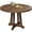 Walnut, variant on TacleeKii 47" Round Dining Table for 4, Wood Pedestal Kitchen Table, Space Saving Dinner Table, Gray