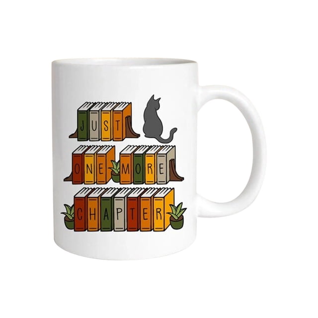 Customizable Book Lover Mug with Floral Design - Personalized Ceramic Reading Cup for Teachers, Librarians & Readers