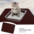 thumbnail image 1 of Estera de arena de doble capa para gatos, EVA, antideslizante, impermeable, para caja de arena para mascotas, 1 of 6