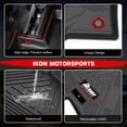 thumbnail image 5 of Ikon Motorsports 3D Molded TPE Floor Mats Fits 2015-2019 Ford Explorert, IKON Style Black Waterproof Non-Slip Floor Liners, Front 2nd Row Carpets 4PCS, 5 of 9