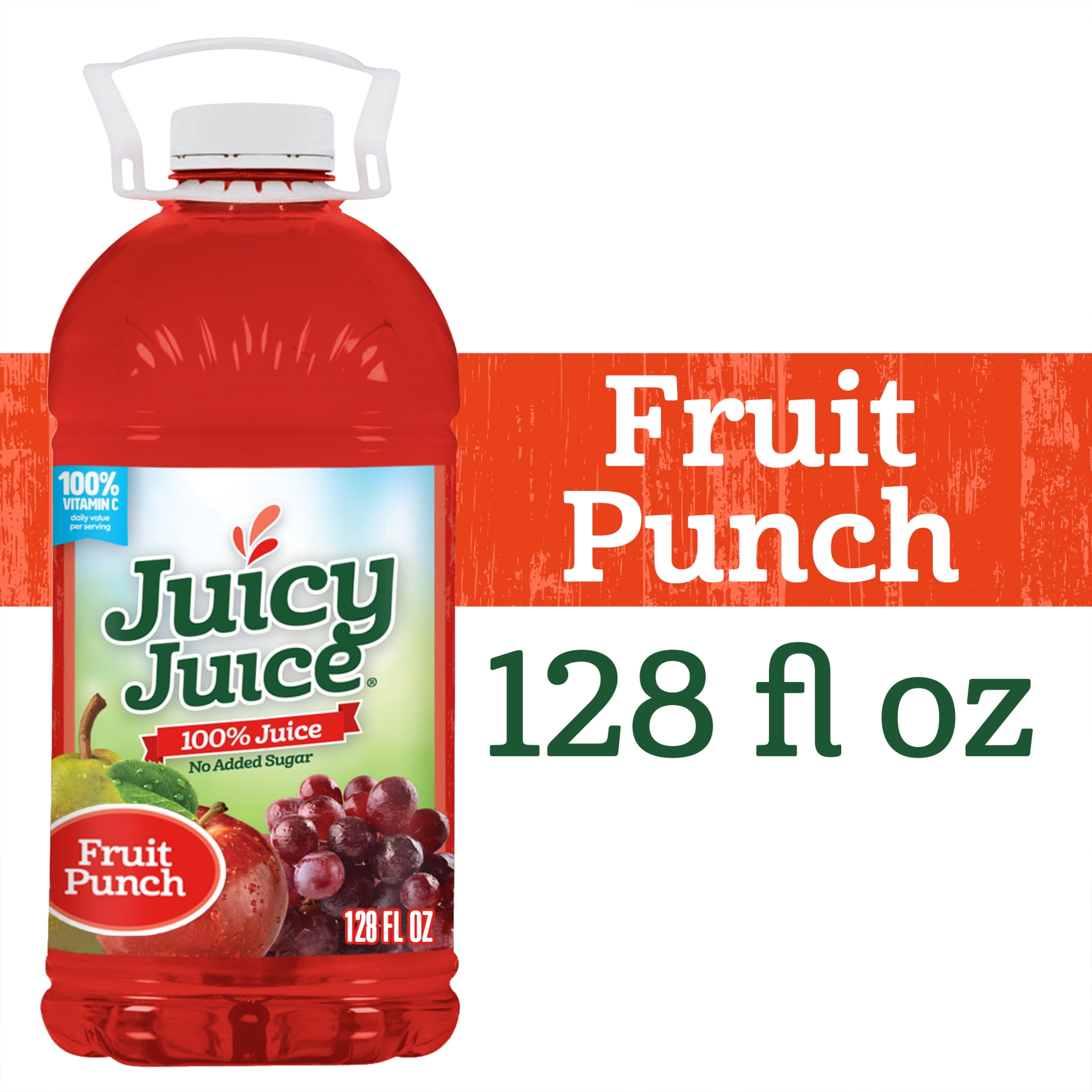 Juicy Juice Fruit Punch, 100% Juice, 128 FL OZ Bottle