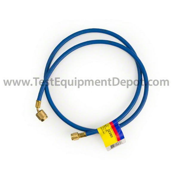 Yellow Jacket 22260 60", Blue, Plus II 1/4" Hose w/ Sealright Fitting