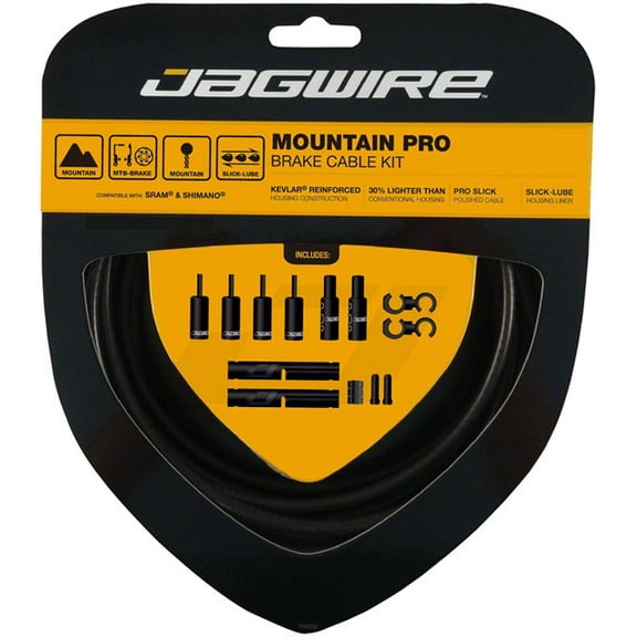 Jagwire Pro Brake Cable Kit Mountain SRAM Shimano Pre-stretched Polished Cable