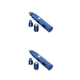 thumbnail image 1 of Vogacara Recortador de pelo de nariz, removedor de afeitado eléctrico alimentado por portátil, cortapelos de cabeza de acero inoxidable, cabeza Cabeza azul 2 uds. 2piezas Vogacara CBP379740, 1 of 5