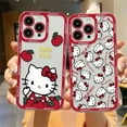 thumbnail image 5 of Catoon Hello Kitty Cute Red Phone Case For Redmi Note 12 11 10 9 Pro 7 8 9C 10C 12C 13C 4G 5G Soft Silicone Transparent Cover, 5 of 5