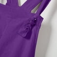 thumbnail image 5 of 50% Off Clear! asdoklhq 2026 Summer Fall Shorts for Women $5, Womens Plus size Women's Cotton and Linen Double Pocket Bib Jumpsuit Loose Suspender Solid Color Jumpsuit, 5 of 9