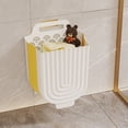 thumbnail image 4 of Uklsqma Wall Mounted Foldable Laundry Basket Large Capacity Plastic Hamper with Ventilated Elevated Base | Space-Saving Dirty Clothes Storage Bin for Bathroom Laundry Room Dorm Apartment, 4 of 6