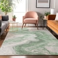 thumbnail image 7 of Addison Rugs Mayfield Premium Machine Washable Transitional Abstract Green Rectangle Rug, 3' x 5', 7 of 7