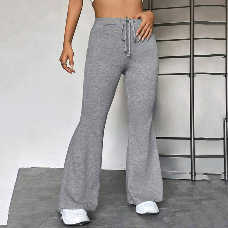 Buy WL0303 Stretch Wide Leg Yoga Pants High Waist, Yoga Pants Elastic Waist  Wide Leg Online in India 