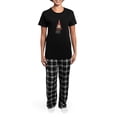 thumbnail image 4 of CafePress - Elf N W Women's Dark Pajamas - Women's Short Sleeve Print T-Shirt and Pants Dark Cotton Pajama Set, 4 of 7