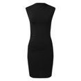 thumbnail image 6 of Evening Dresses for Women Midi Dresses for Women 2026 Women Summer Mini Dress Bodycon Ruched Neck Sleeveless Work formal Party Wedding Guest Dress, 6 of 7