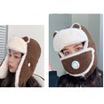 thumbnail image 4 of SPRING PARK Women's Winter Warm Faux Lambswool Cute Earflap Windproof Hat + Face Cover with Breathing Valve, 4 of 7