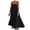 Black, variant on Tisuna Army Green Long Maxi Dress For Woman Solid Color Sleeveless Suspender Dresses Ladies Loose Fit Casual Wear Sundress Size L