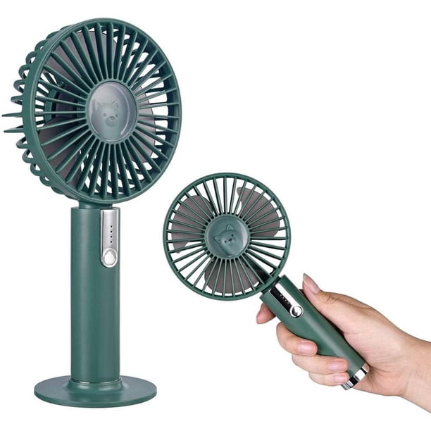 Sidaley Mini ventilador portátil, ventilador recargable USB de mano, ventilador de escritorio ajustable de tres velocidades para viajes en el hogar y la Electrónica No.2