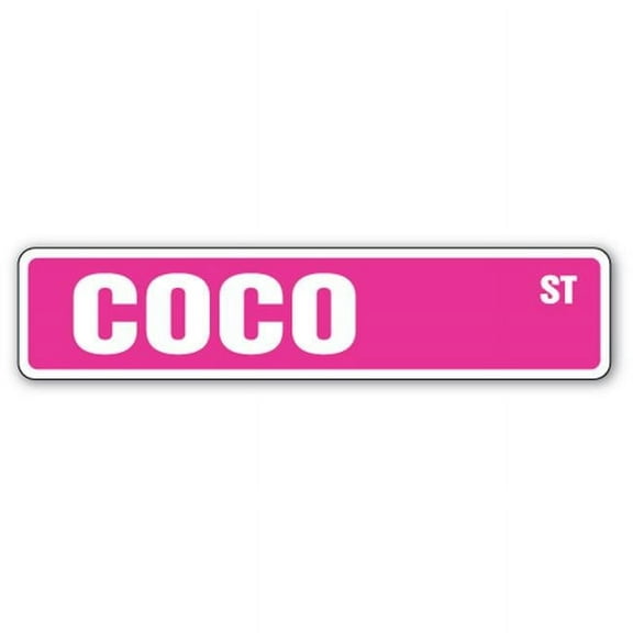 COCO Street Sign Childrens Name Room Sign | Indoor/Outdoor |  18" Wide