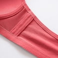 thumbnail image 6 of Soft Sports Bras for Women Lightly Lined Bra Feature V-Neck Balconette Bra Style W-502 Hook and Eye Closure Nursing Bras Red-a S, 6 of 7