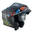 thumbnail image 2 of Casco Abatible Certificado Dot Para Moto Negro samurai TALLA 2XL, 2 of 5