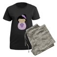 thumbnail image 5 of CafePress - Kokeshi Wisteria Bride Pajamas - Women's Short Sleeve Print T-Shirt and Pants Dark Cotton Pajama Set, 5 of 7