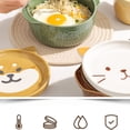 thumbnail image 2 of Tazones de Fideos de Perro de CeráMica Japonesa de con Tapas Animal Sopa Ensalada Frutero Cocina Vajilla A, 2 of 5