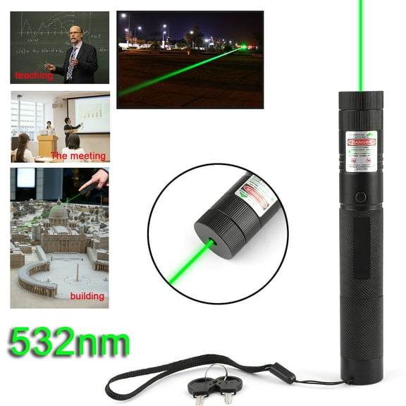 Motor Genic Green Laser Pointer Pen Visible Beam 18650 Torch Lazer Lamp 532nm 900Miles