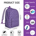 thumbnail image 5 of Leopard Print Backpack for School,Cute School Bag,Schoolbag with Adjustable Shoulder Straps & Padded Back,15.7"x11.8"x5.5", 5 of 5