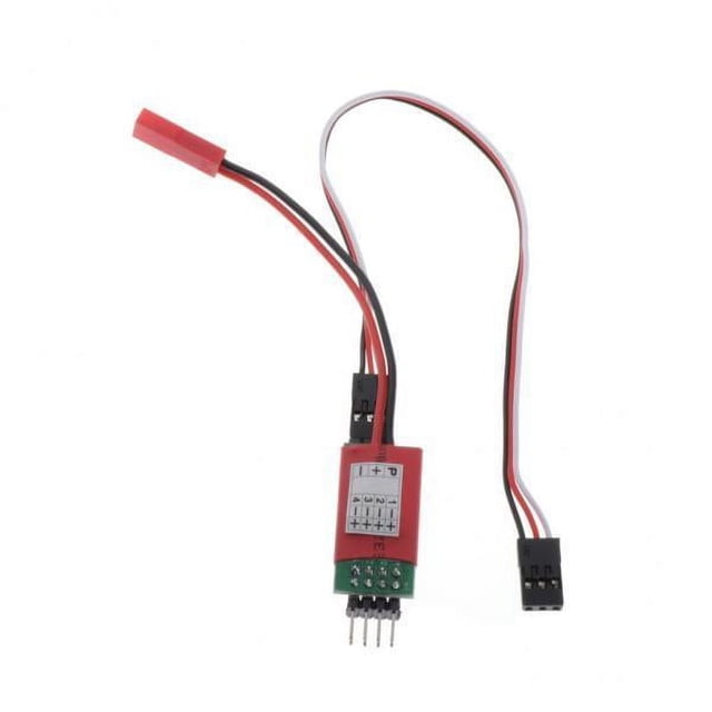 Bunblic 2x 3 Channels Car Lights 4 Leds Power Supply Receiver Control Switch for RC Car
