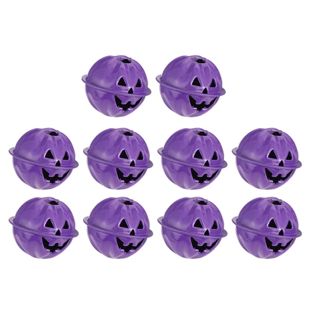 Campanas De Calabaza Decoración Mascota Fantasma Calavera Campanas Para Manualidades DIY Joyería Para El Hogar Púrpura Sunnimix campanas de calabaza
